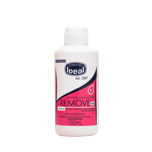 Removedor de Esmaltes em Gel Remove Mais 100ml