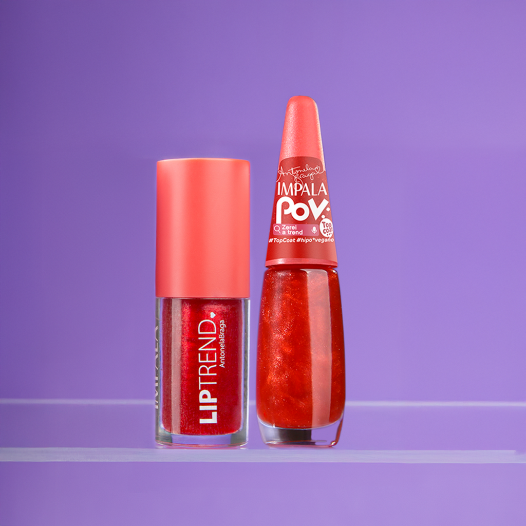 Kit Impala POV Top Coat + Gloss Labial Antonela