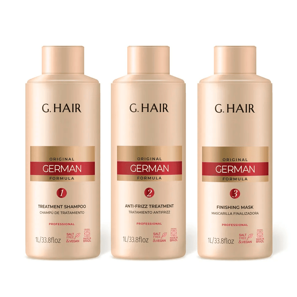 Kit G.Hair Alemã (German) Passo 1, 2 e 3 1L