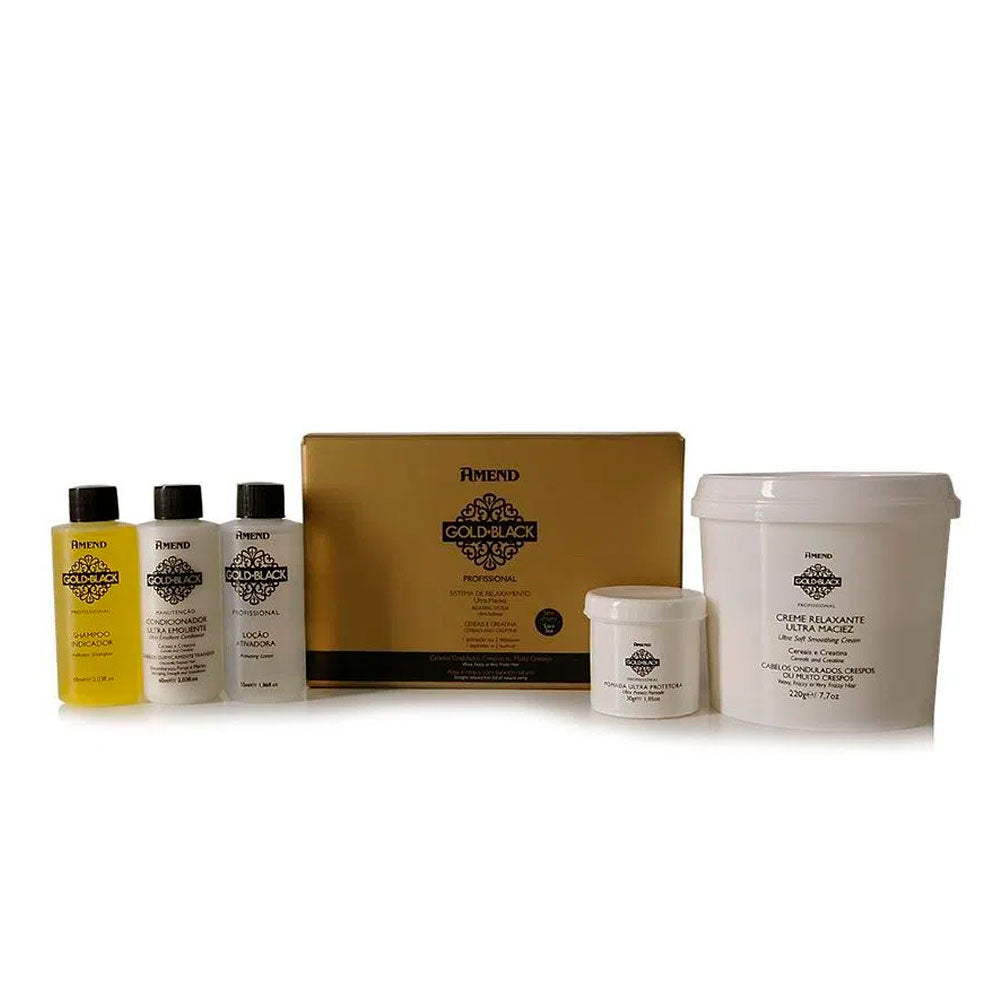 Kit Amend Relaxamento Guanidina Gold Black 1 Aplicação / 2 Retoques