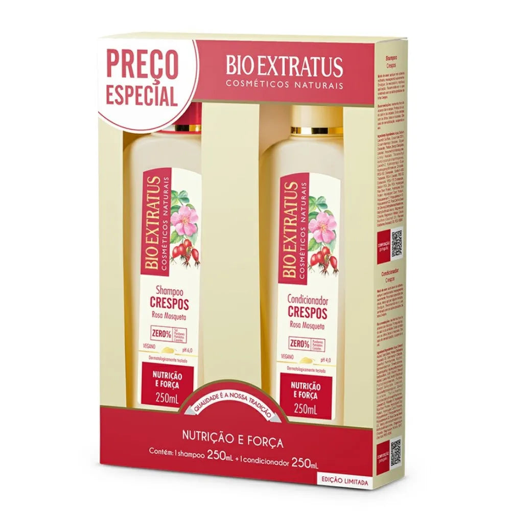 Kit Bio Extratus Shampoo + Condicionador 250ml Crespos