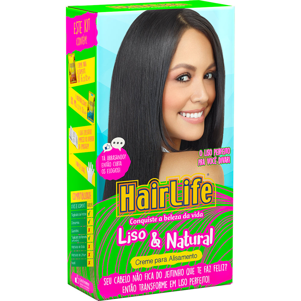 Kit Creme Alisante Embelleze HairLife Liso & Natural