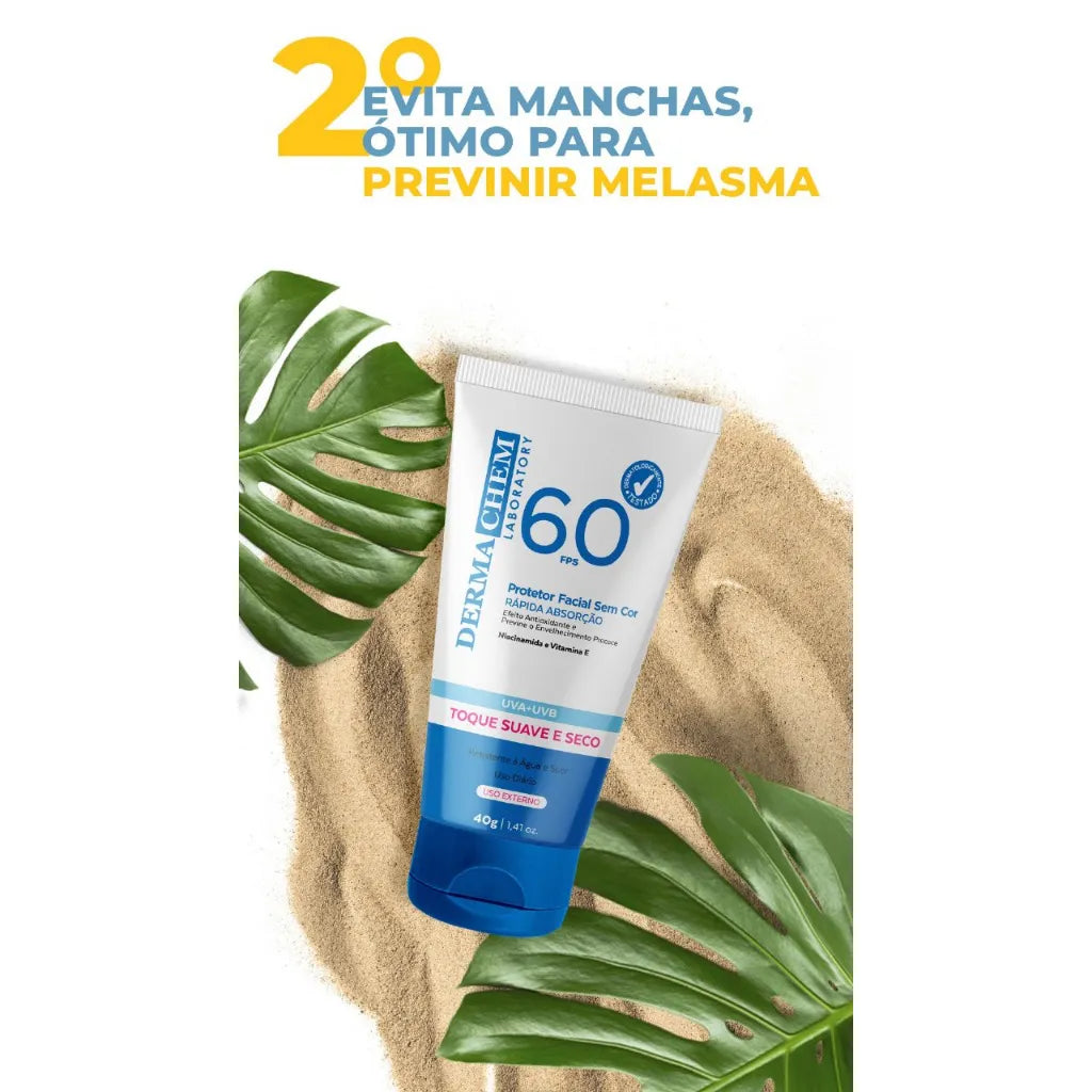 Kit Dermachem Protetor Solar FPS 50 Corporal 120g + Facial 60g
