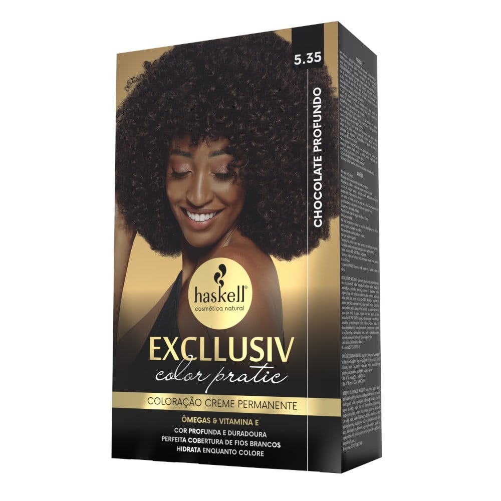 Kit Coloração Haskell Excllusiv Color Pratic Chocolate Profundo 5.35