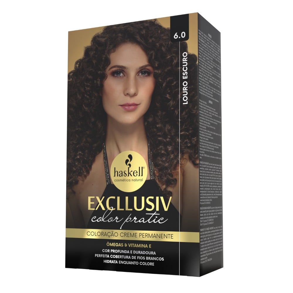 Kit Coloração Haskell Excllusiv Color Pratic Louro Escuro 6.0