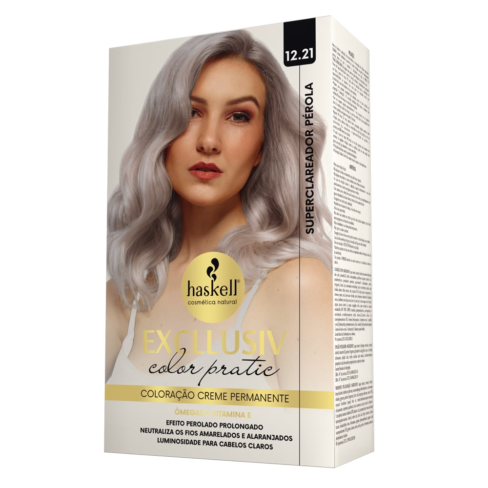 Kit Coloração Haskell Excllusiv Color Pratic Superclareador Pérola 12.21