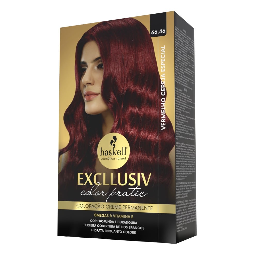 Kit Coloração Haskell Excllusiv Color Pratic Vermelho Cereja 66.46