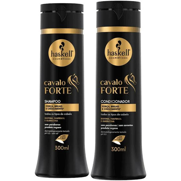 Kit Haskell Shampoo + Condicionador Cavalo Forte 300ml