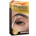 Kit Henna para Sobrancelhas Meikki Marrom 1,25g