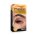 Kit Henna para Sobrancelhas Meikki Preto 1,25g