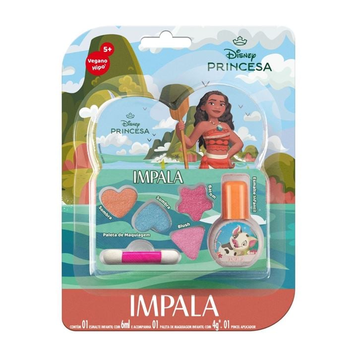 Kit Infantil Impala Maquiagem + Esmalte Moana