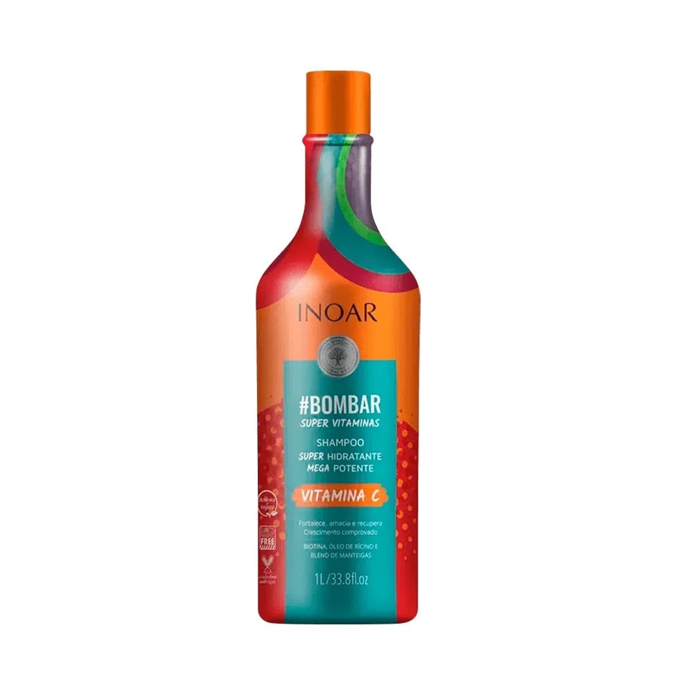 Kit Inoar Shampoo 1000ml + Condicionador 800ml Bombar
