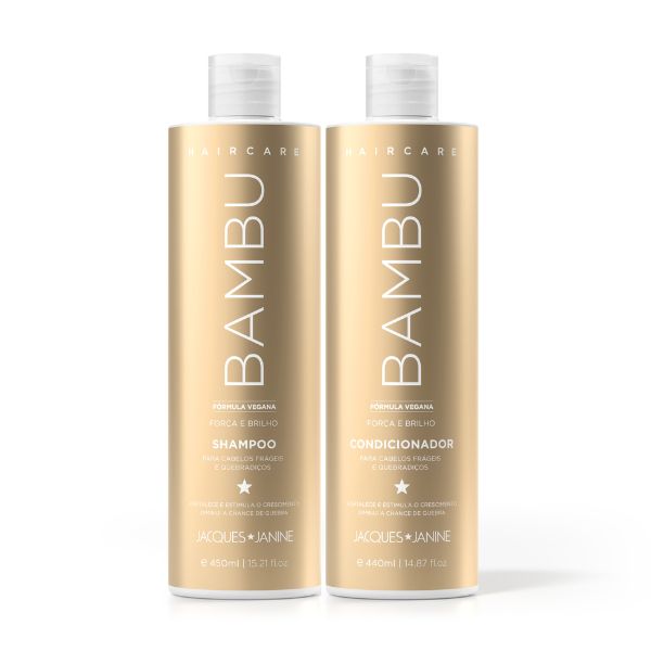 Kit Shampoo + Condicionador Jacques Janine Hair Care Bambu 450ml