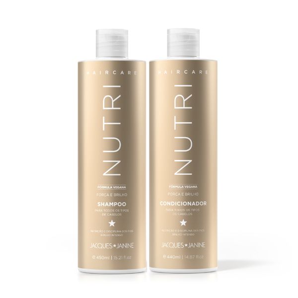 Kit Shampoo + Condicionador Jacques Janine Hair Care Nutri 450ml