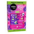 Kit Salon Line Meu Liso Shampoo 300ml + Condicionador 200ml Uva Kids