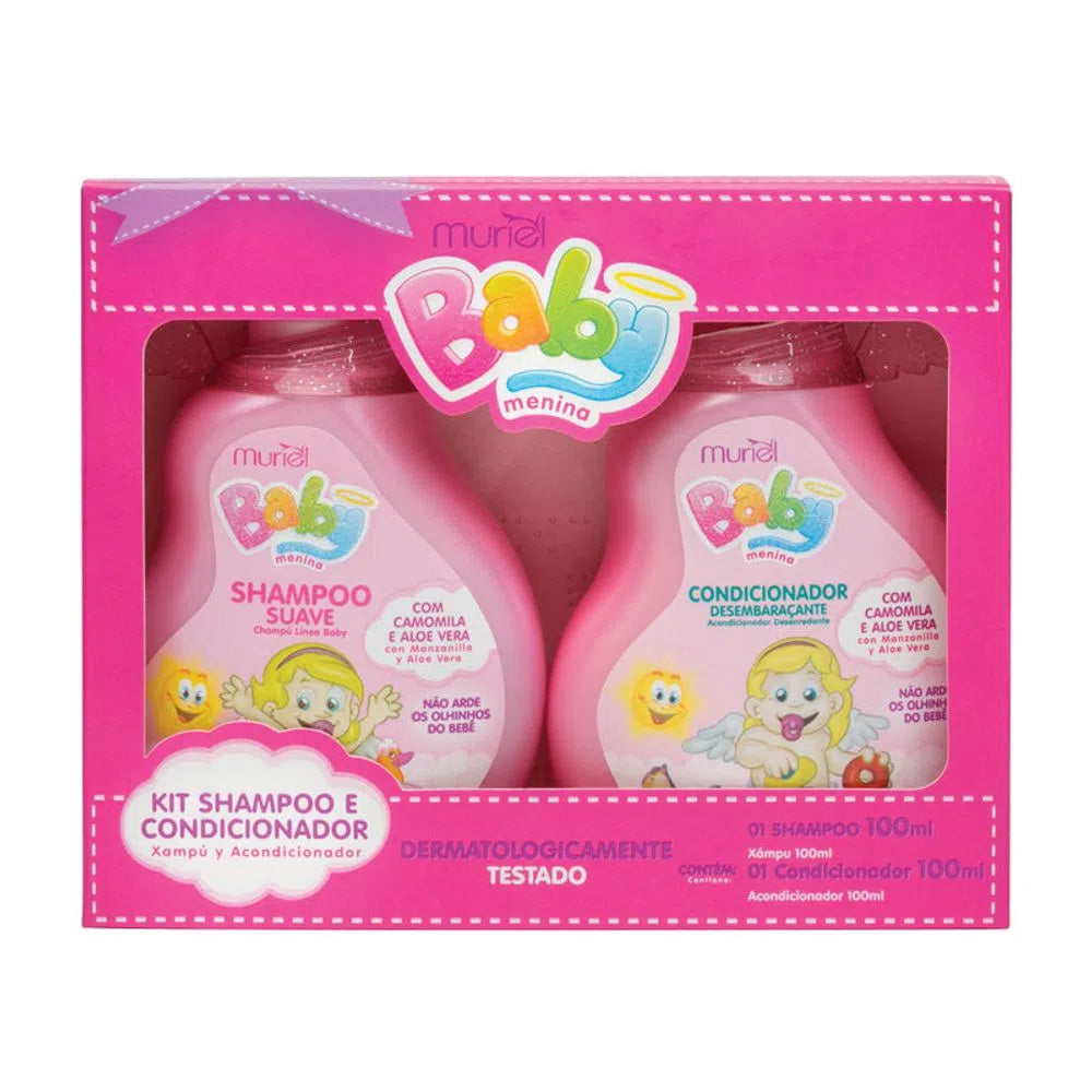 Kit Muriel Shampoo + Condicionador Infantil Menina 100ml