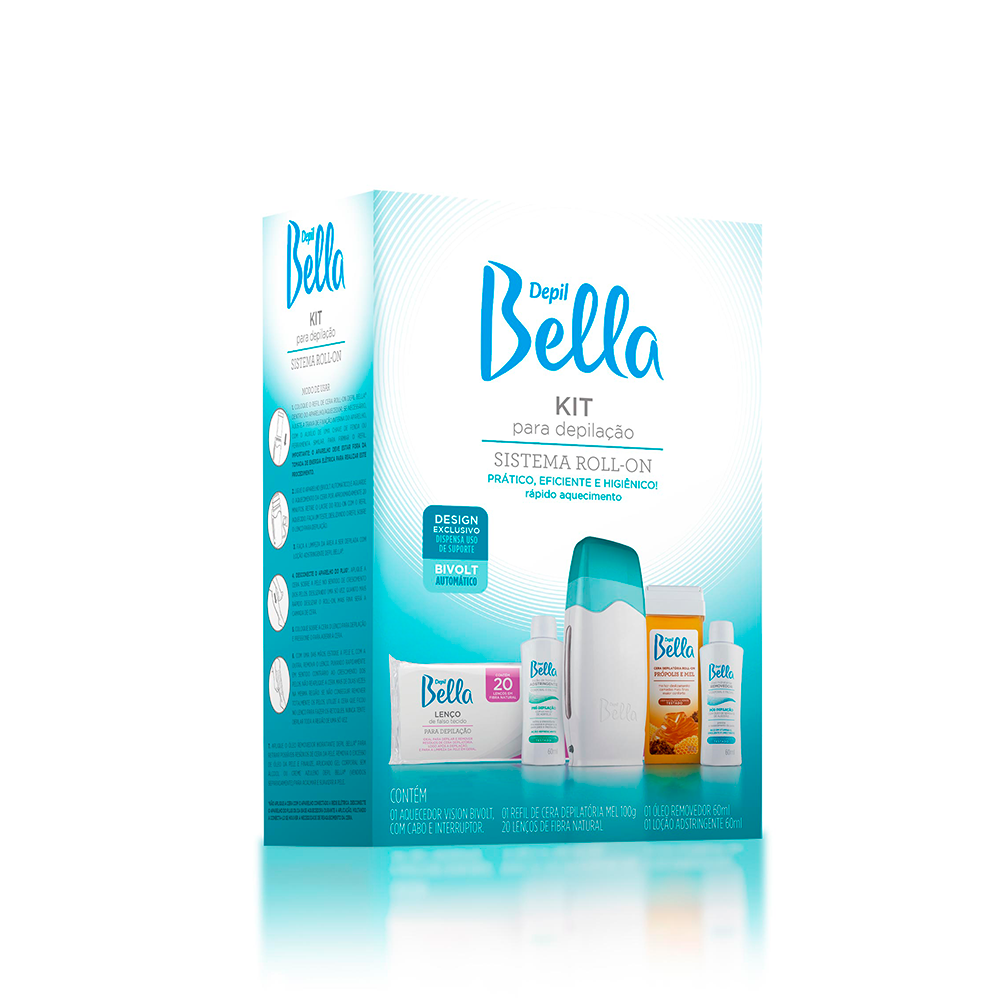 Kit Depilação Depil Bella Sistema Roll-on Bivolt