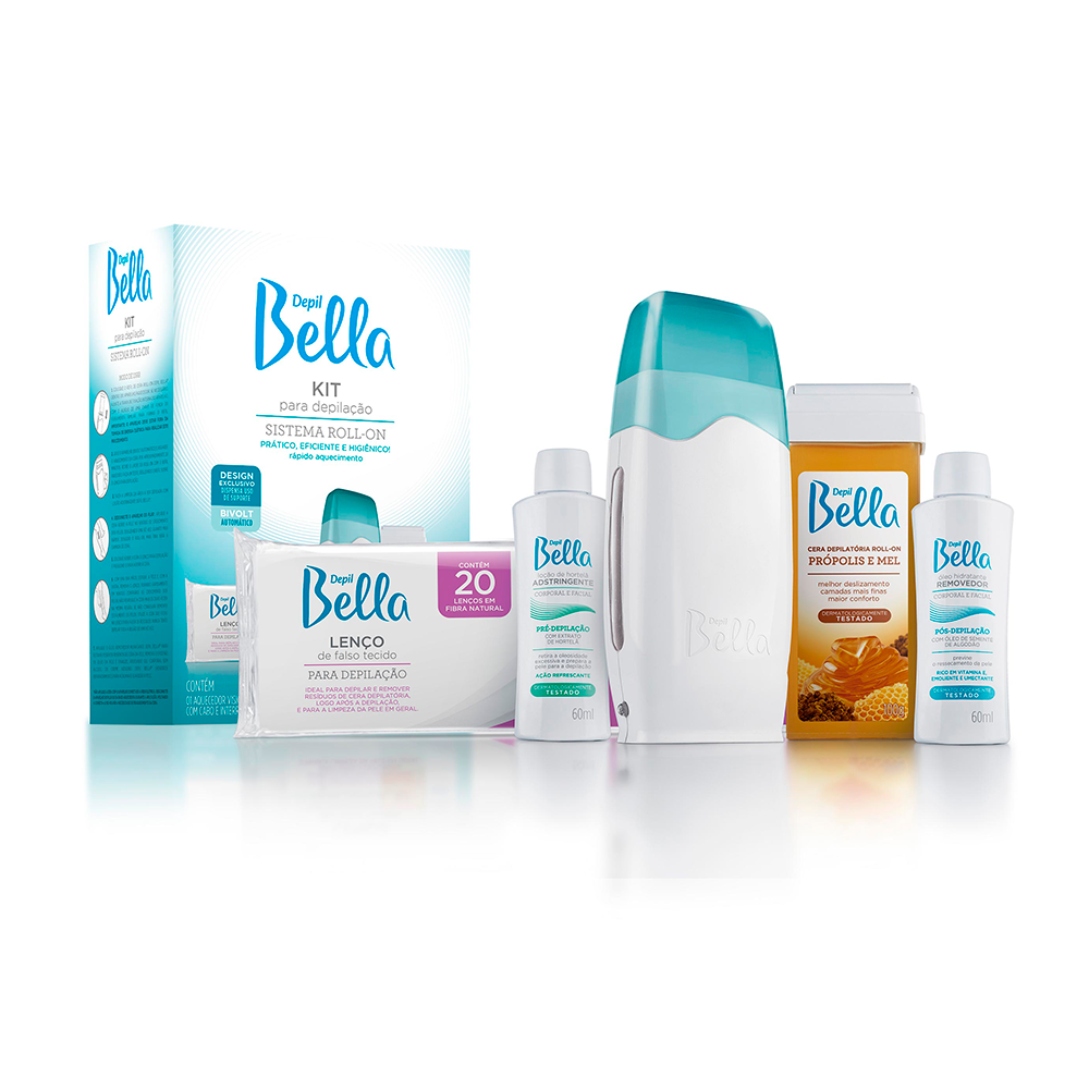 Kit Depilação Depil Bella Sistema Roll-on Bivolt