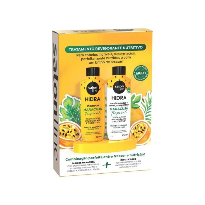 Kit Salon Line Shampoo + Condicionador Hidra Maracujá 300ml