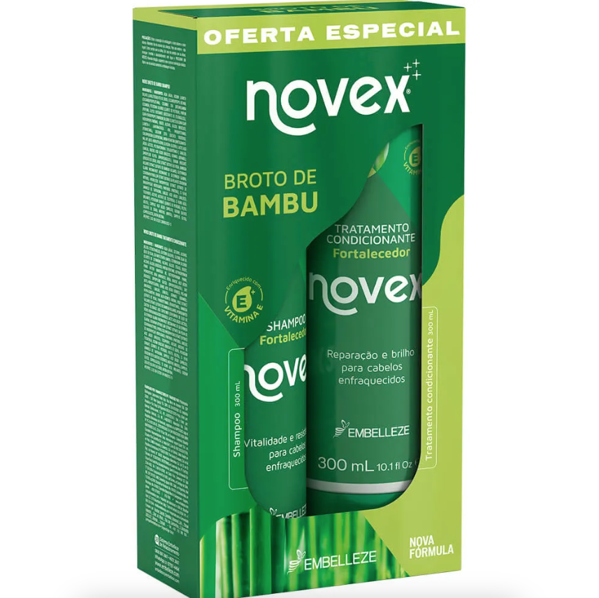 Kit Embelleze Vitay Novex Broto de Bambu Shampoo + Condicionador