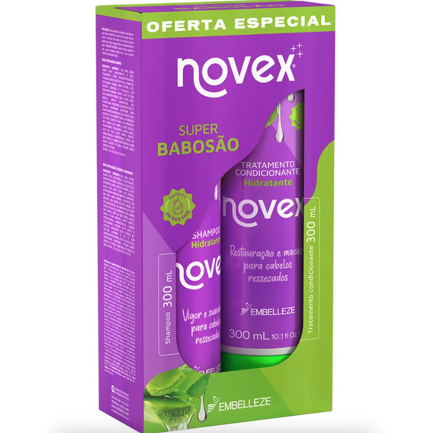 Kit Embelleze Vitay Novex Super Babosão Shampoo + Condicionador