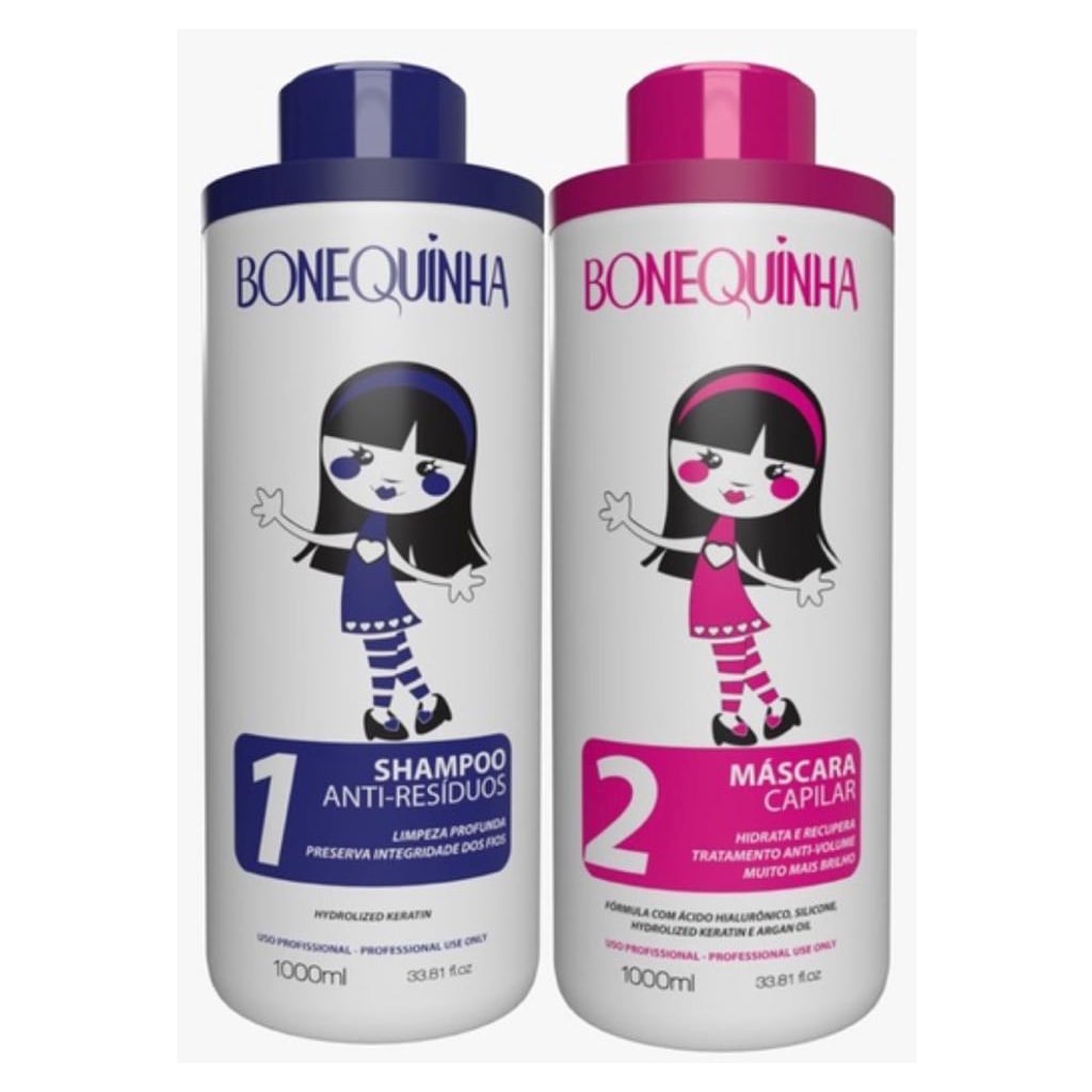Kit Bonequinha Shampoo + Máscara Tradicional 1L