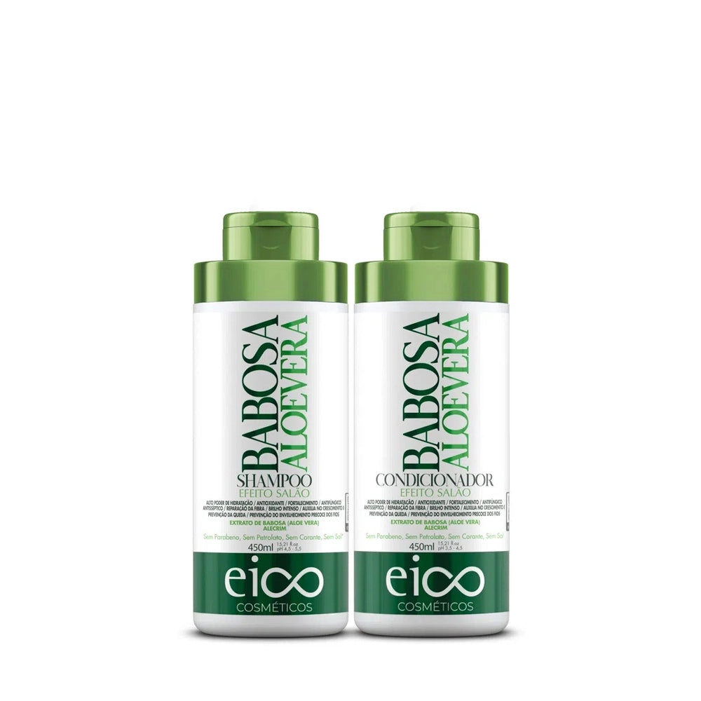 Kit Eico Shampoo + Condicionador 450ml Babosa