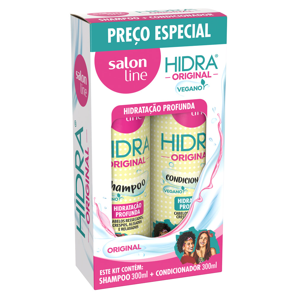 Kit Salon Line Shampoo + Condicionador Hidra Original 300ml