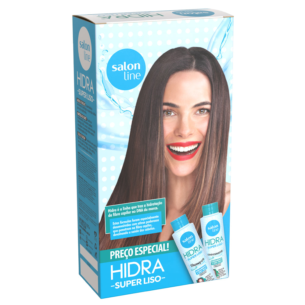 Kit Salon Line Shampoo + Condicionador Hidra Super Liso 300ml