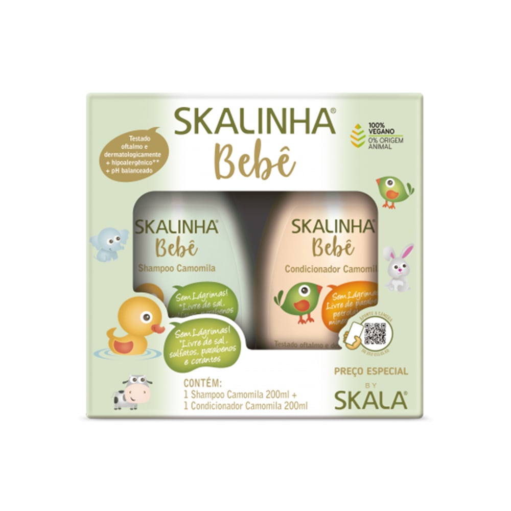 Kit Skala Skalinha Shampoo + Condicionador Camomila 2x200ml