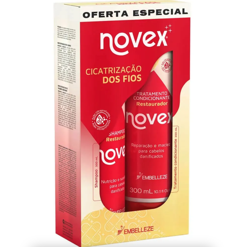 Kit Embelleze Vitay Novex Shampoo + Condicionador Cicatrização dos Fios Unidade