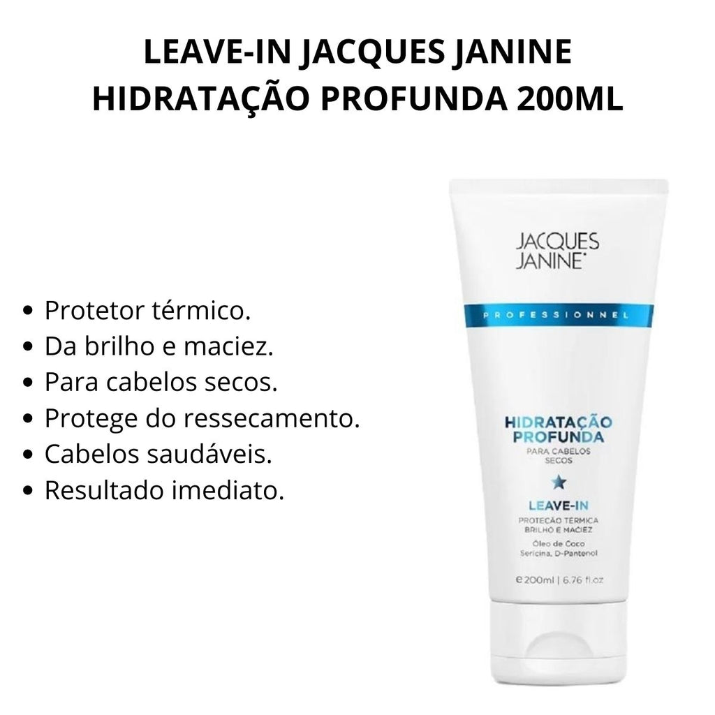Leave-in Jacques Janine Hidratação Profunda 200ml