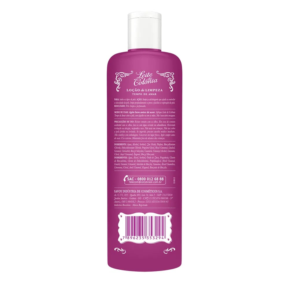 Leite de Colônia Tempo de Amar 200ml