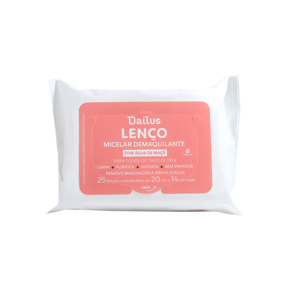 Lenço Micelar Dailus Demaquilante 25 Unidades