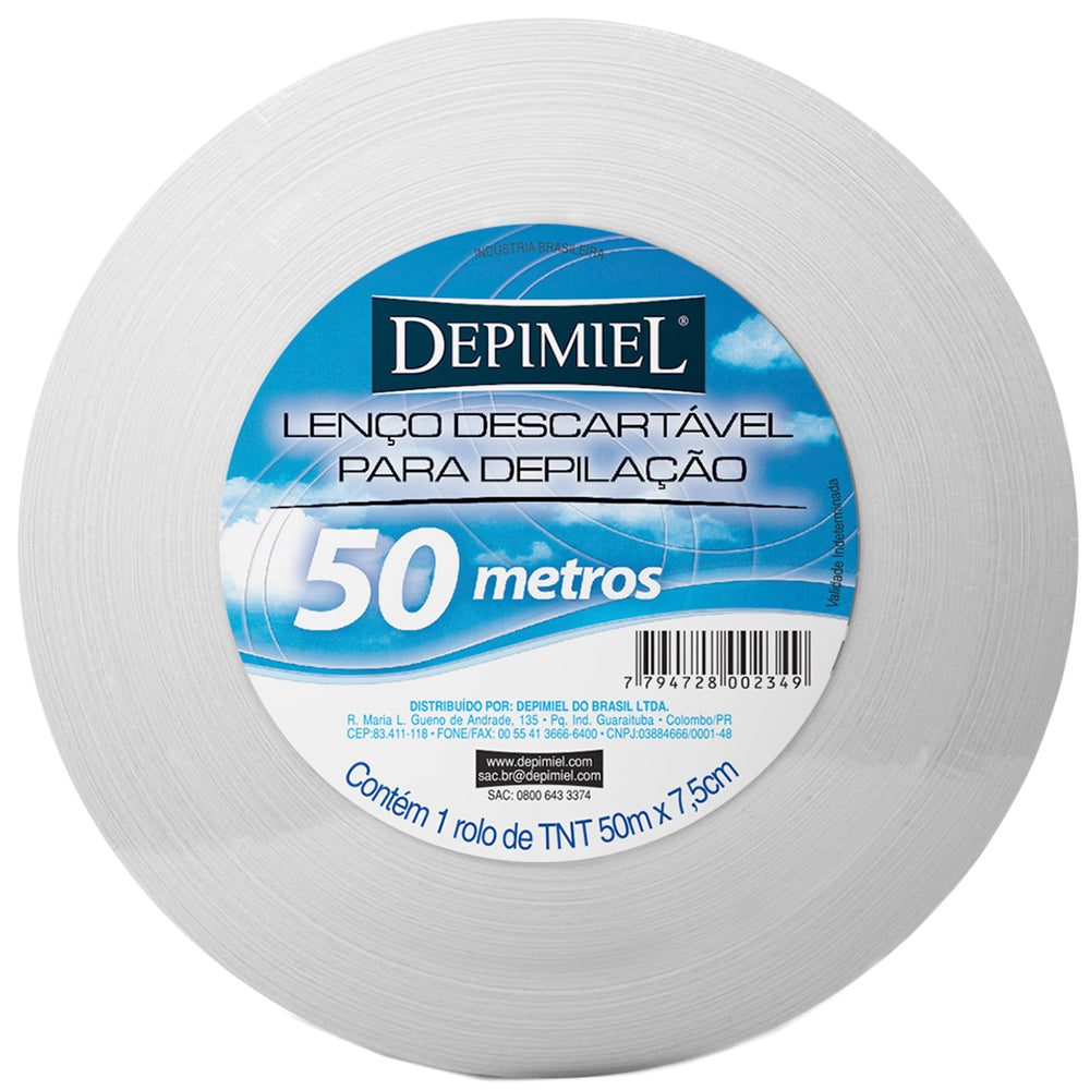 Lenço para Depilação Depimiel TNT Rolo 50m