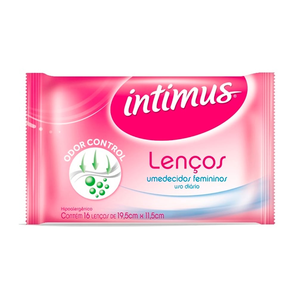 Lenço Umedecido Intimus 16 Unidades