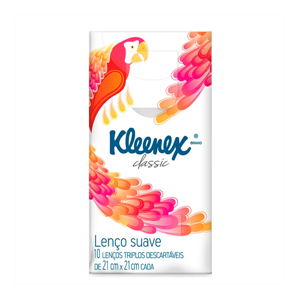 Lenços de Papel Kleenex de Bolso 10 Unidades