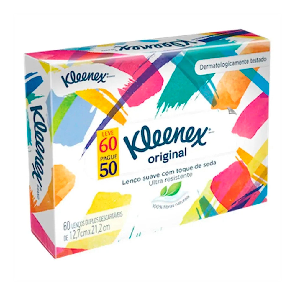 Lenços de Papel Kleenex Leve 60 Pague 50 Unidades
