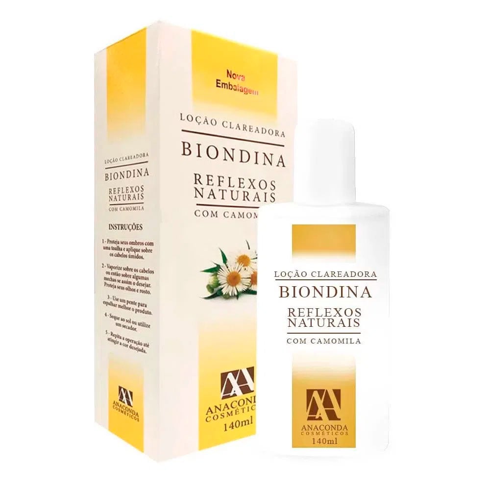 Loção Clareadora Anaconda Biondina Reflexos Naturais 140 ml