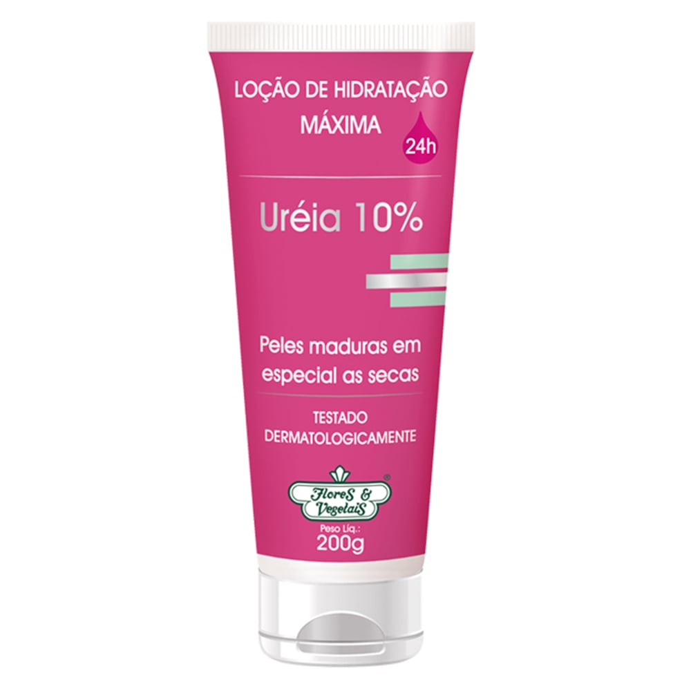 Loção Corporal Flores & Vegetais Hidratação Máxima Ureia 10% 200 g