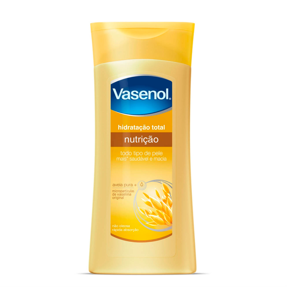 Loção Desodorante Vasenol Hidratação Total Nutrição Aveia Pura 400 ml