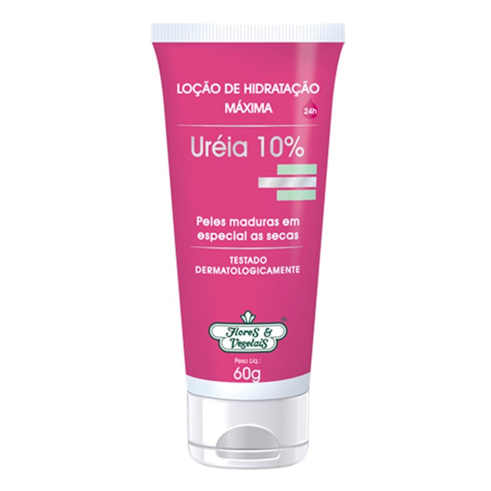Loção Flores & Vegetais Hidratação Máxima Ureia Mãos e Unhas 60 g