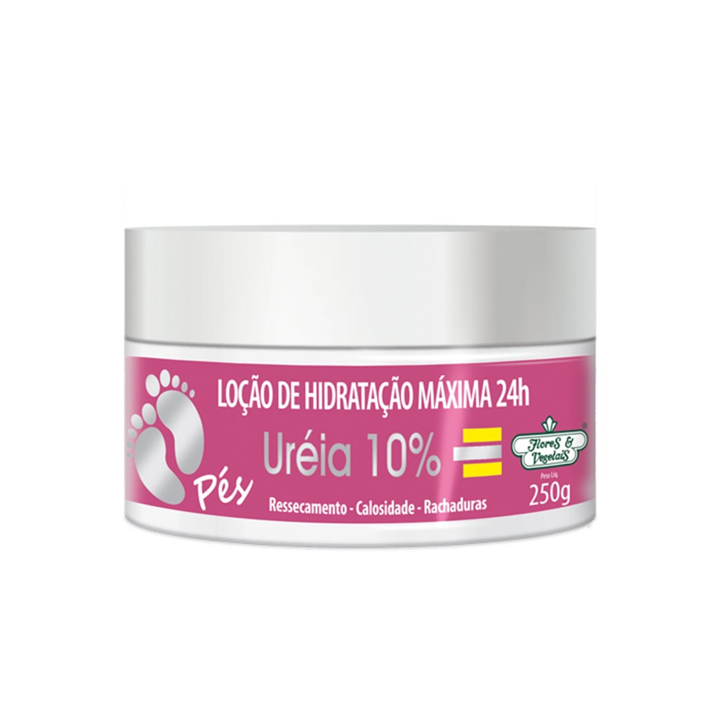 Loção Flores & Vegetais Hidratação Máxima Ureia 10% Pés 250 g