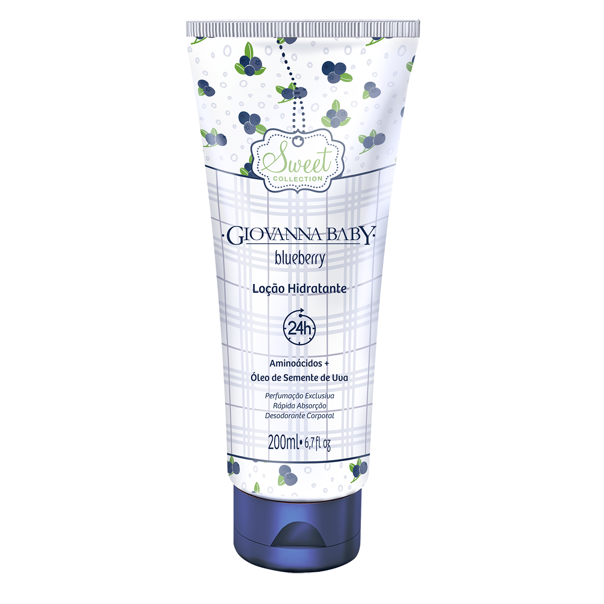 Loção Hidratante Giovanna Baby Blueberry 200 ml