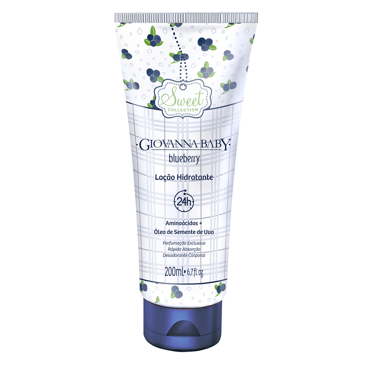 Loção Hidratante Giovanna Baby Blueberry 200 ml