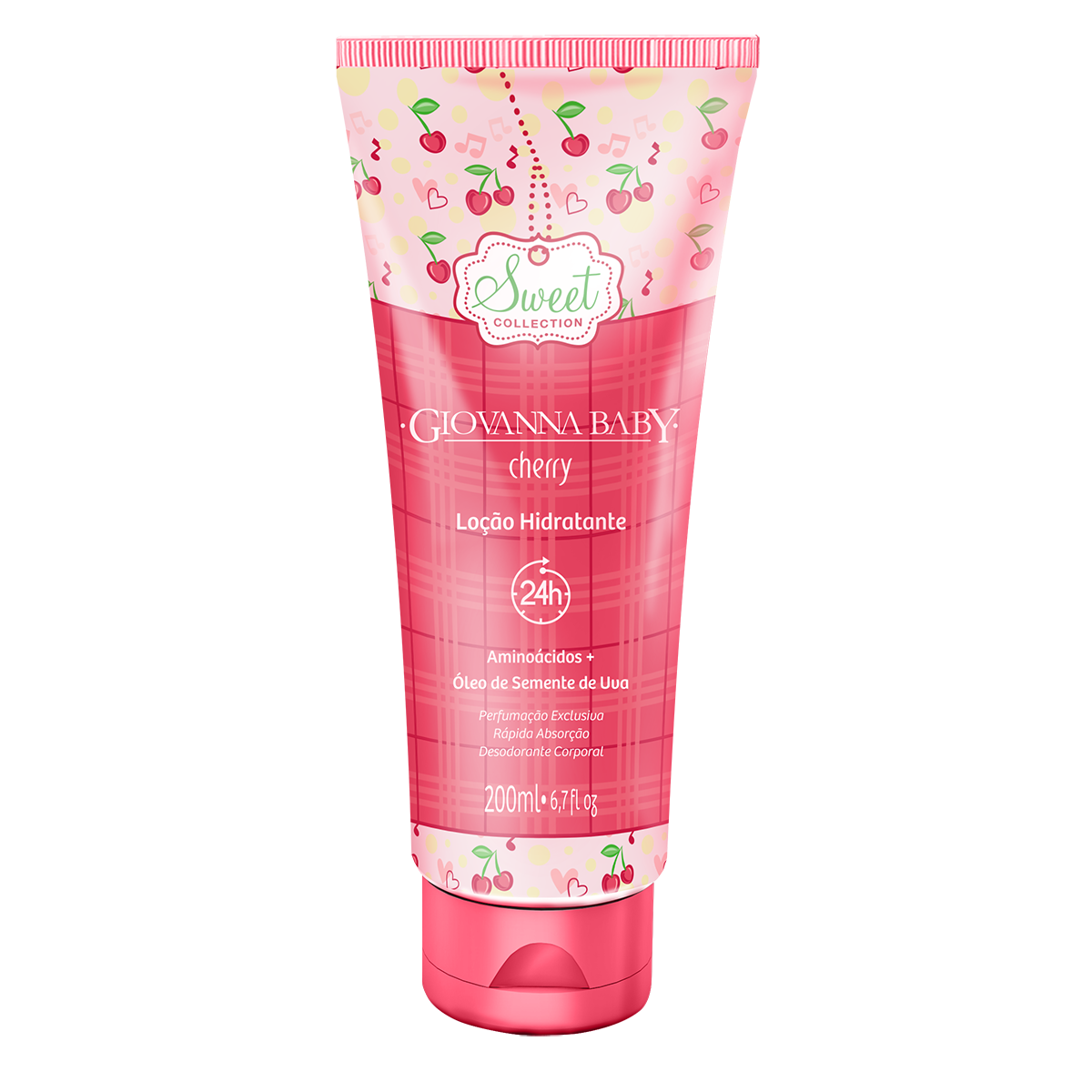 Loção Hidratante Giovanna Baby Cherry 200 ml