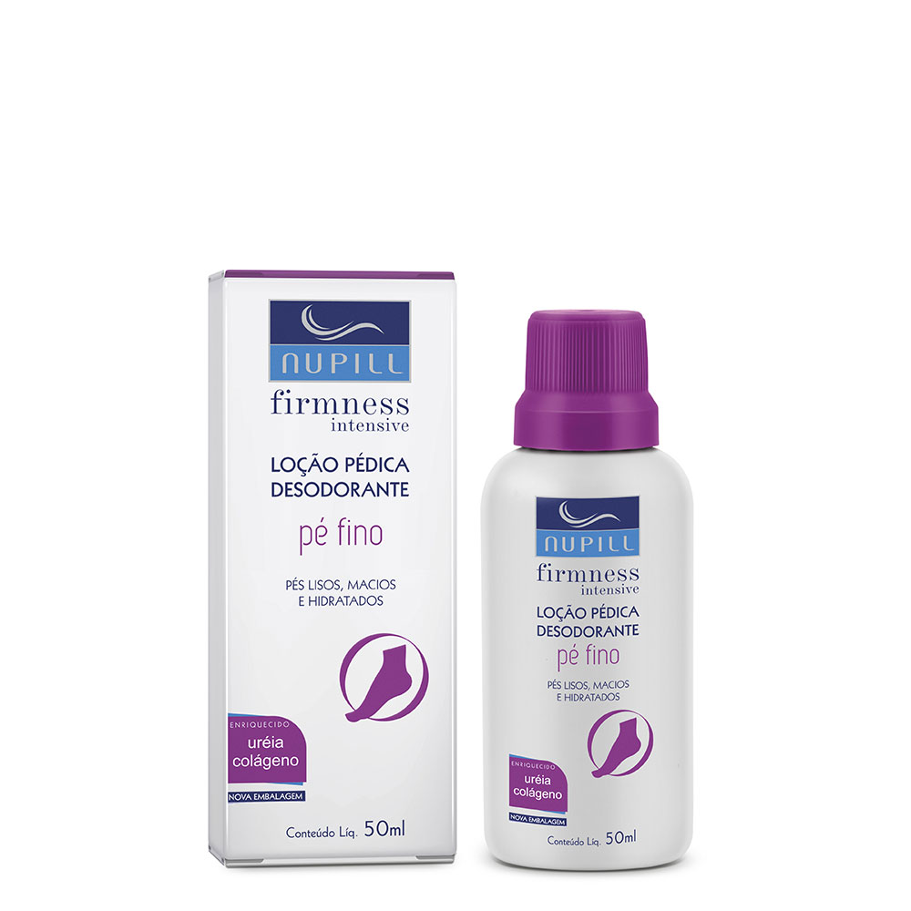 Loção Pédica Desodorante Nupill Firmness Intensive Pé Fino 50ml