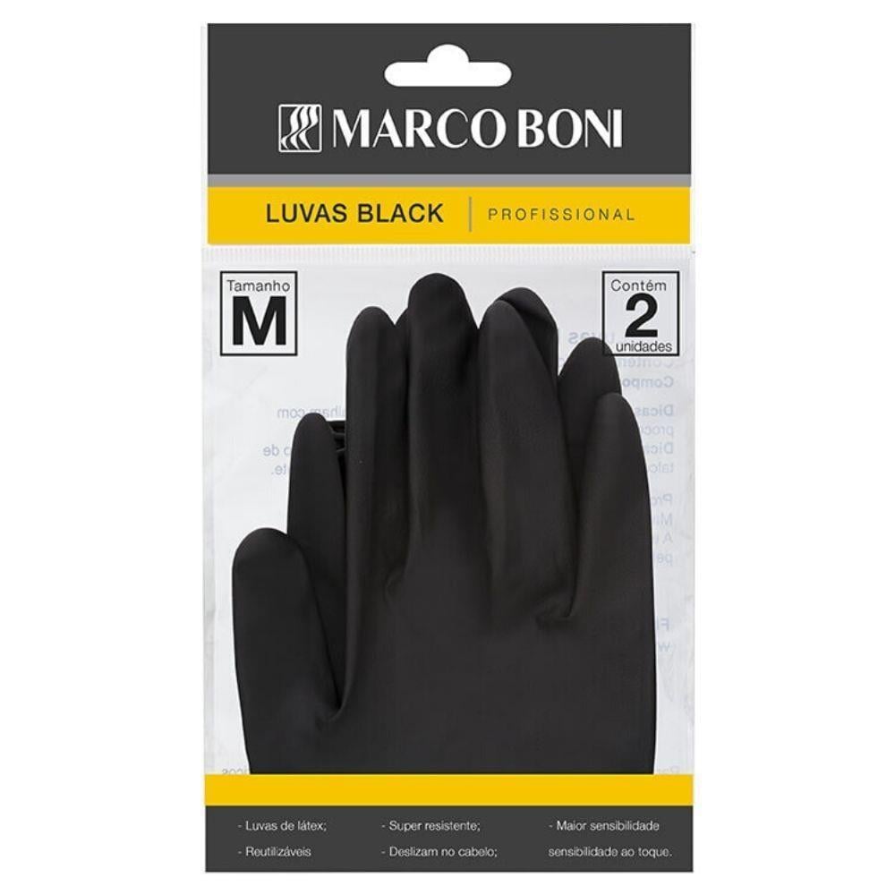 Luva Marco Boni Black Tamanho P 2un