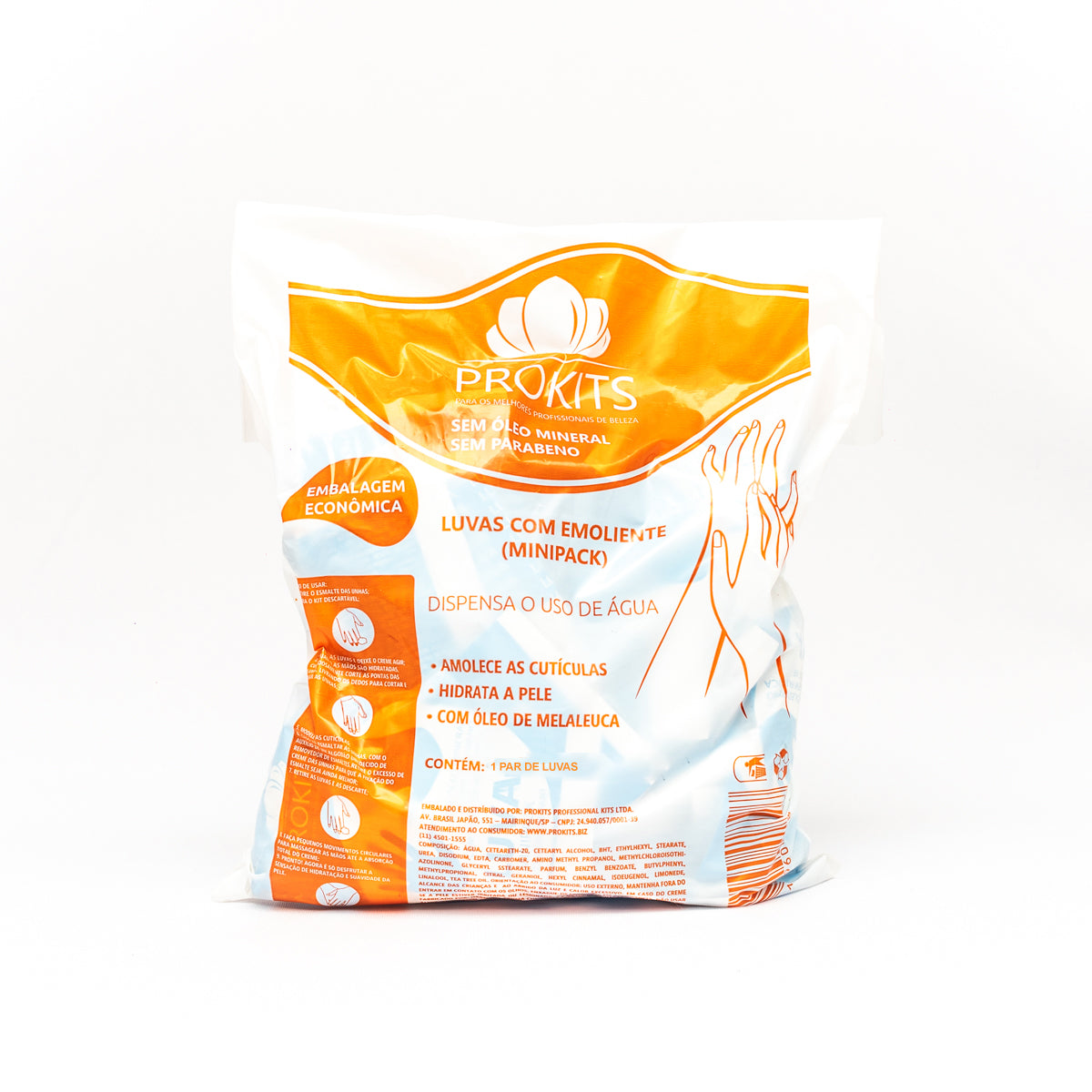 Luva Prokits com Emoliente Unidade