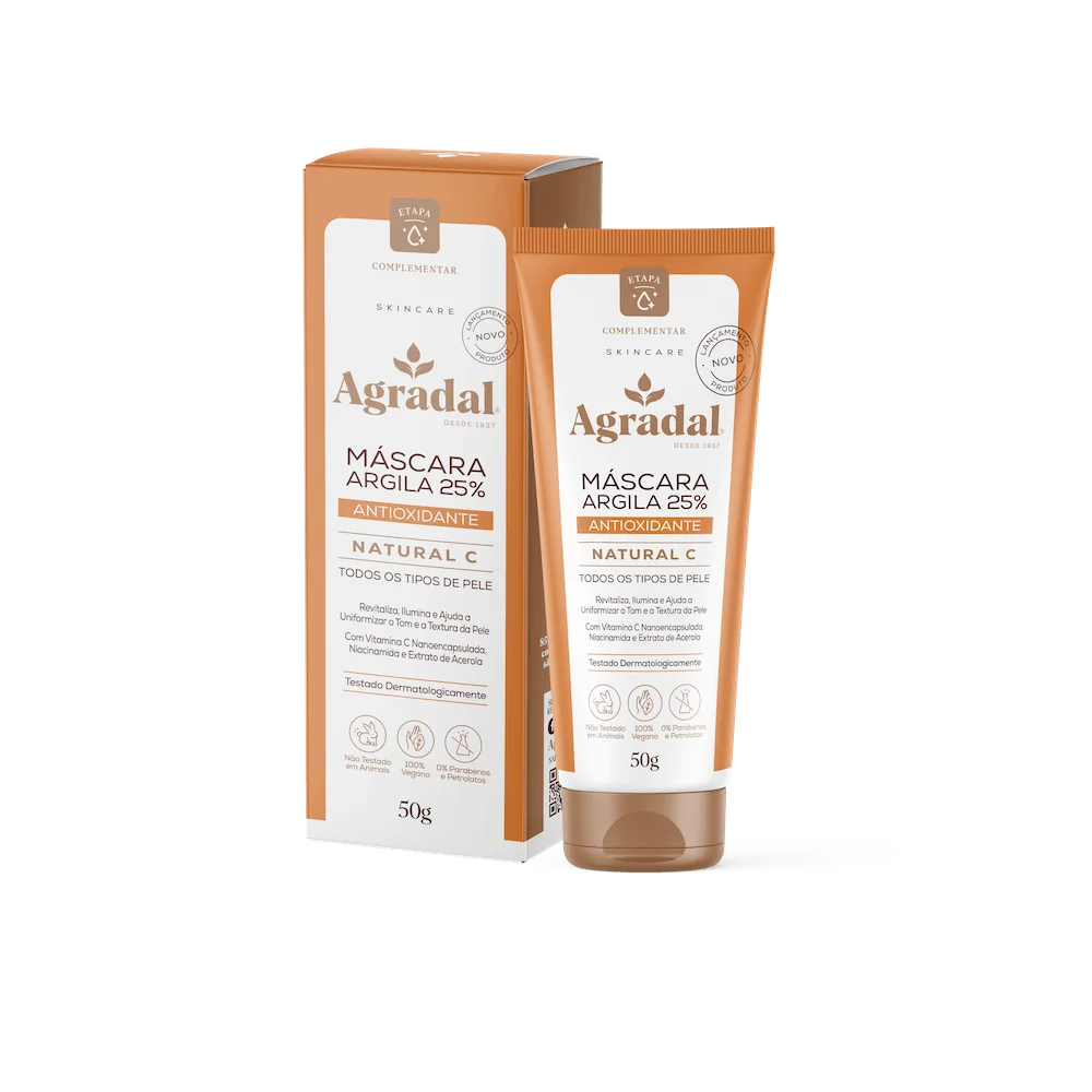 Máscara Agradal Argila 25% Antioxidante Natural C 50 g